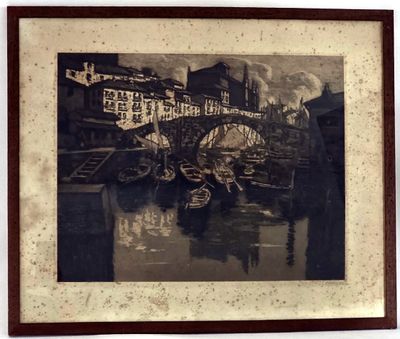 a picture of a picture of a bridge over a river