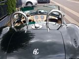 a black sports car parked on the side of the road