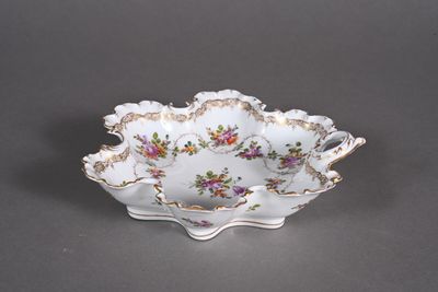 an image of a white bowl with flowers on it