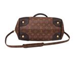 louis vuitton brown monogram canvas and leather mini trunk bag