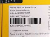 a close up of a cell phone with a barcode on it
