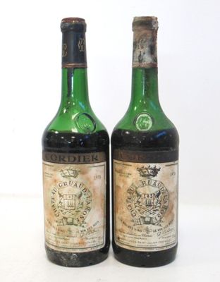 2 Blles CH. GRUAUD LAROSE St Julien GCC 1970 - Photo 1