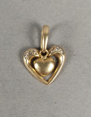 Pendentif 'Coeur' en or jaune 750mm (18k).
