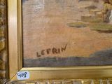 a picture of a painting on the wall of a room