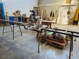 a picture of a workbench with a saw on it