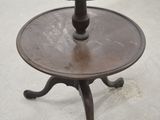two tables that are sitting on top of each other