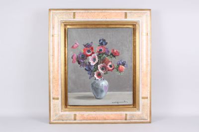 André JOUAULT (1904-1987) : le vase d'anémones