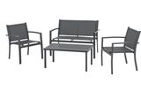 un ensemble composé de trois chaises et d'une table sur fond blanc