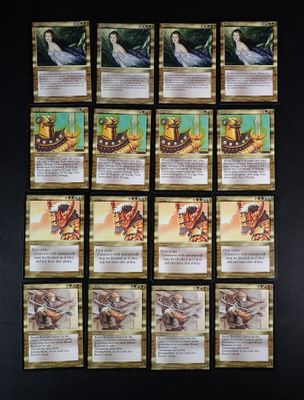 gros plan d'un jeu de cartes sur une table