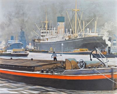 SANDY-HOOK (1879-1960) Le port d'Anvers.