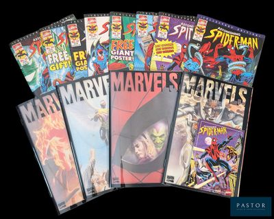a lot of comics that are on the table