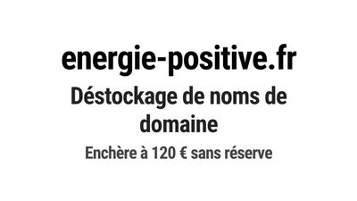 Nom de domaine energie-positive.