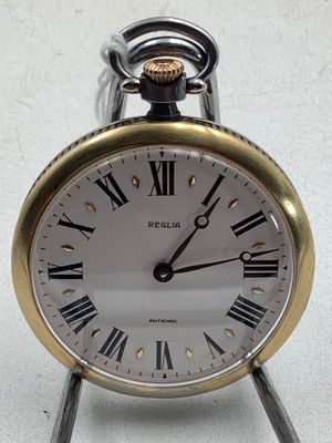 Montre à gousset Reglia en métal et acier bleui