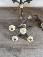 Ensemble de QUATRE APPLIQUES en bronze à double patine noire… (photo 4)