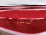 a close up of the inside of a chanel bag