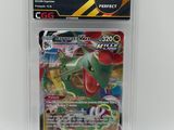a close up of a pokemon card in a plastic package