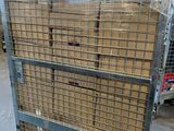 a cart that has some boxes on it in a warehouse