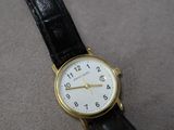 gros plan d'une montre-bracelet sur une table