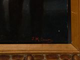 a picture of a painting of a man in a suit
