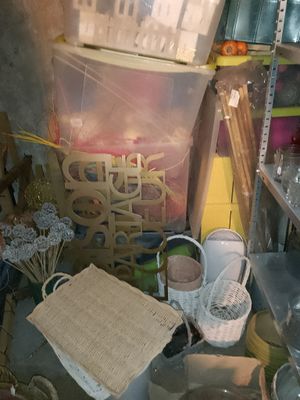 a lot of stuff that is sitting on the floor