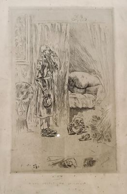 (Curiosa) Belle estampe gravée sur cuivre, milieu XIX siècle…