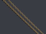 un collier composé d'un diamant et d'une chaîne en or 18 carats