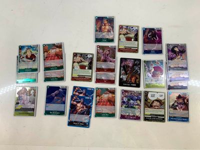 some of the cards are on the table and ready to be played