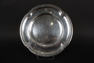 lot 130.6 - Keller à Paris : plat rond en argent minerve, mo… - Photo 1
