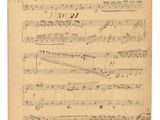 une vieille partition sur laquelle figurent des notes et des annotations