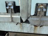 a close up of a truck ' s front bumper and door
