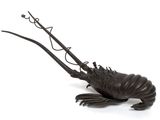 sculpture of a lobster on a white background with a white background