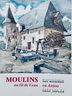 an image of a painting of a building with a clock tower