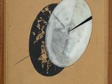 a picture of a picture of a clock on a piece of paper