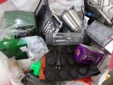 a pile of items that are sitting on a table