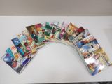 a lot of children ' s books on a white table
