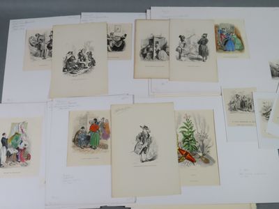 beaucoup de dessins posés ensemble sur la table