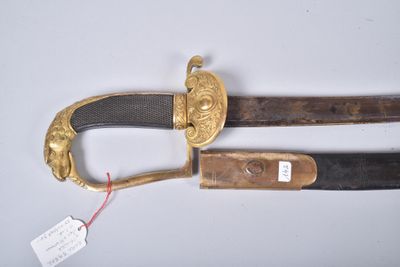pair of old and worn swords on a white surface