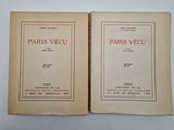 « Paris vécu » et « Paris vécu » de Louis Jouett