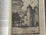 un livre ouvert avec l'image d'un château