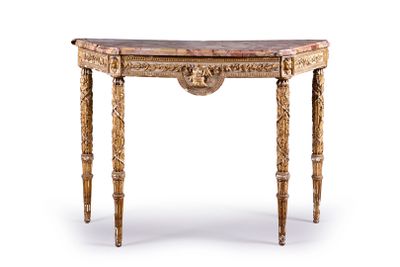 an image of a small table with a marble top