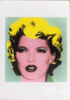 an image of a painting of a woman with yellow hair