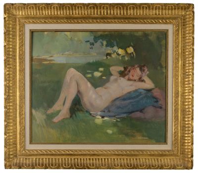 Gaston PARISON (1889-1959) "Nu allongé" HSP, SBD.