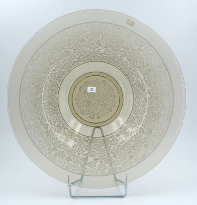 an image of a plate on a stand on a white background