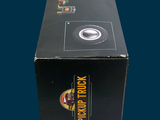 a black box with a picture of a firetruck on it