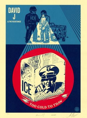 Shepard FAIREY (OBEY)(1970), ICE TOO COLD TO THAW, 2025, Sér…