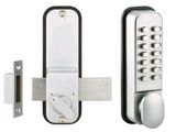an image of a close up of a door handle and a lock