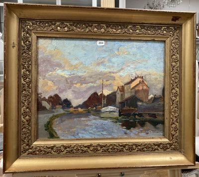 l'image d'une peinture représentant un bateau sur un plan d'eau