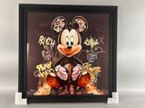 disney mickey mouse art print on a white background