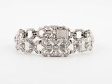 a diamond bracelet on a white background
