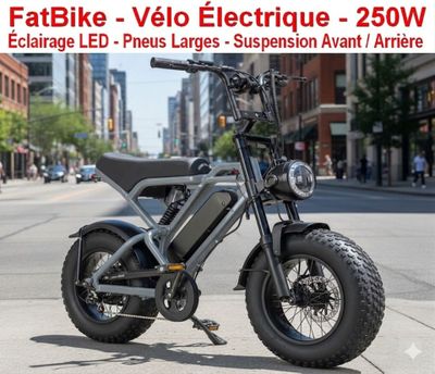 FatBike - vélo Électrique GRIS ( NEUF ) dans son Carton Cerc…